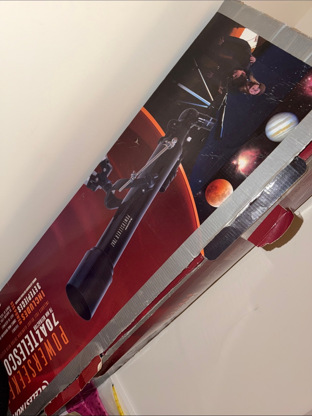 PowerSeeker Telescope - Black with Red Accents